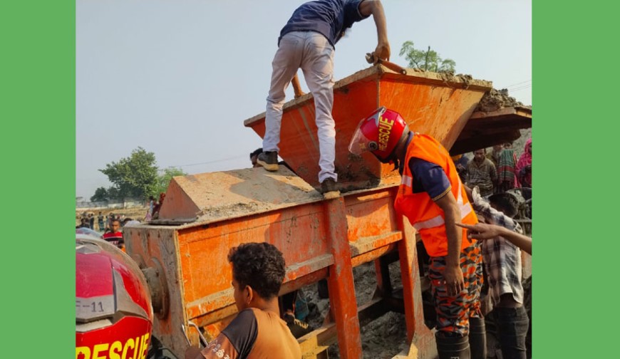 যন্ত্রের ভেতরে কাটা পড়ে ভাটাশ্রমিকের দেহ ছিন্নভিন্ন
